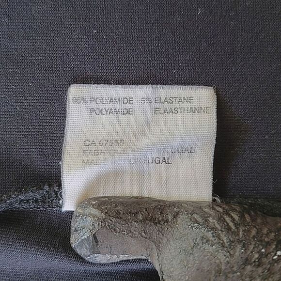 Vtg 90s MEXX black shirred v-neck camisole - Picture 7 of 12